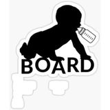 Baby On Board Arabada bebek var Oto Sticker Etiket 19CM md18