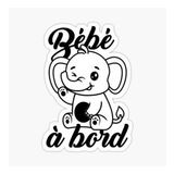 Baby On Board Arabada bebek var Oto Sticker Etiket 19CM md1