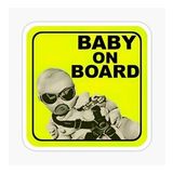 Baby On Board Arabada bebek var Oto Sticker Etiket 19CM md3