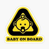 Baby On Board Arabada bebek var Oto Sticker Etiket 19CM md8