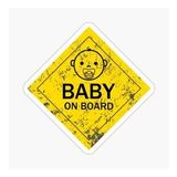 Baby On Board Arabada bebek var Sticker Etiket 19CM md2