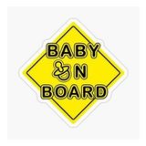 Baby On Board Arabada bebek var Sticker Etiket 19CM md8