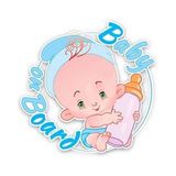 Baby On board Arabada Bebek Var Sticker Etiket Yapıştırması