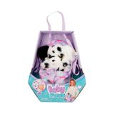 Baby Paws Sesli Yavru Köpek Pelüş Dalmaçyalı Mor Çanta Çok Renkli