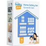 Baby Plus 16 Adet Çok Amaçlı Kilit Set - Renkli