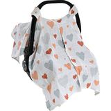 Baby Plus Müslin Ana Kucağı Örtüsü - Beyaz - Gümüş