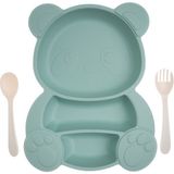 Baby Plus Panda Tabak Seti - Yeşil - Renkli