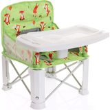 Baby Plus Picnic Yükselticili Mama Sandalyesi, 3 Noktalı Emniyet Kemerli, Kaymaz Ayaklı, 15 kg Kapasiteli, Zürafa Arkadaşım - Yeşil - Beyaz