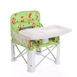 baby plus Picnic Yükselticili Portatif Mama Sandalyesi, 3 Noktalı Emniyet Kemerli, Kaymaz Ayaklı, 15 kg Kapasiteli, Tilki -