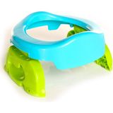 Baby Plus Portatif Katlanabilir Bebek Lazımlığı ve Klozet Adaptörü Turkuaz +15 Ay Kaymaz Dayanıklı Plastik Tasarım
