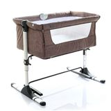 baby plus Safe Side Anne Yanı Asansörlü ve Sallanabilen Bebek Beşiği Kahverengi