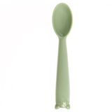 Baby Plus Silikon Mama Kaşığı - Yeşil - Renkli