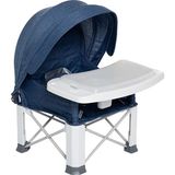 Baby Plus Tenteli Picnic Mama Sandalyesi - Mavi - Beyaz