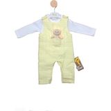 Baby Point Capitone Desenli, Zıbınlı Slopet Takım - 0 - 3 Ay - Sarı