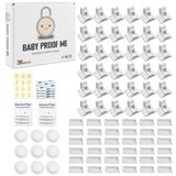 BABY PROOF ME 36 adet manyetik dolap kilidi, çocuk güvenliği için, 9 anahtarlı, 3M yapıştırıcı, kolay kurulum, bebek koruma kilidi, dolaplar ve çekmeceler için manyetik kilitler
