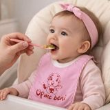 Baby Sena Öpme Beni Baskılı Bebek Mama Önlüğü - Pembe - 0 - 3 Yaş