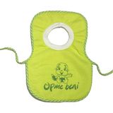 Baby Sena Öpme Beni Baskılı Bebek Mama Önlüğü - Yeşil - 0 - 3 Yaş