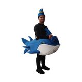 Baby Shark Kostümü Yetişkin Mavi Daddy Shark Kostümü