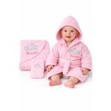Baby Shez %100 Pamuk Yenidoğan Bebek Çocuk Bornoz Havlu Takımı Set SB 686 0-2 Yaş
