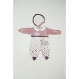 Baby Slon Kids Clup Kışlık kadife kalpli ayıcık nakışlı şapkalı çıtçıt kapamalı patikli bebe yakalı kız bebek tulumu