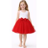 Baby Smile Babysmile Kız Çocuk Tütü Etek - Kabarık Prenses Model Kostüm Eteği - Kırmızı - 9 Yaş
