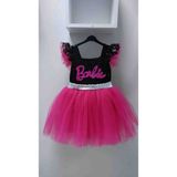 Baby Smile Kız Çocuk Siyah Payetli Barbie Kostüm - 2 Yaş - Siyah - Fuşya