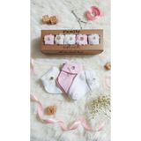 baby socks 5 Çift 3 Renk Yeni Açan Güllü 0-6 Ay Bebek Çorabı