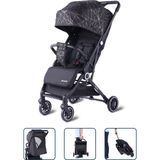 Baby Storch - Merlin Model Compact Bebek Arabası Kabin Boy - Siyah-Sarı - Siyah - Sarı