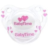 Baby Time BT135-2 Silikon Damaklı Koruma Kapaklı Desenli Emzik