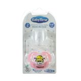 Baby Time Damaklı Mat Emzik 6-18 Ay No:2 Pembe