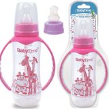 Baby Time Kulplu Silikon Damak Uçlu 250 ml PP Biberon