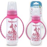 Baby Time Silikon Kiraz Uçlu Kulplu 250 ml PP Biberon