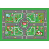 Baby Toys Oyun Halısı 100x150 cm Hafif, Su Geçirmez ve Bakteri Barındırmayan Oyun Şehri