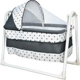 Baby Trend Babytrend Lüx Sepet Beşik Portatif Bebek Beşiği Sallanır Beşik - 45-85 - Açık Gri