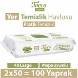 Baby Turco 100'li Yeşil Sabun Temizliği Yüzey Temizlik Havlusu