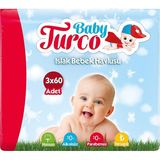 Baby Turco 2 Adet Bebek Islak Mendil 3X60 Adet 1 Adet