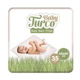 Baby Turco 35 Adet 60x60 cm Bebek Bakım Alt Açma Örtüsü