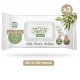 Baby Turco 3x60 Adet Doğadan Islak Havlu