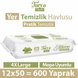 Baby Turco 50'li Yeşil Sabun Temizliği Yer Temizlik Havlusu (2 adet)