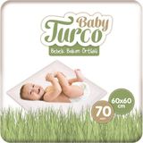 Baby Turco 60X60 cm 7li 10 Paket Bebek Bakım Örtüsü - Genel