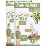 Baby Turco Baby Turco Külot Bez 6 Numara Xlarge Bebek Bezi 60 Adet x 2li 120 Adet