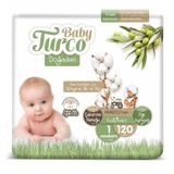 Baby Turco Doğadan No:1 Yenidoğan 120 Adet Bebek Bezi