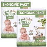Baby Turco Doğadan No:1 Yenidoğan 128 Adet Bebek Bezi