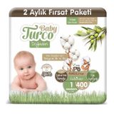 Baby Turco Doğadan No:1 Yenidoğan 400 Adet Bebek Bezi