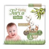 Baby Turco Doğadan No:3 Midi 102 Adet Bebek Bezi