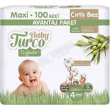 Baby Turco Doğadan No:4 Maxi 400 Adet Bebek Bezi