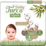Baby Turco Doğadan No:5 Junior 156 Adet Bebek Bezi