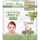 Baby Turco Doğadan No:5 Junior 390 Adet Bebek Bezi