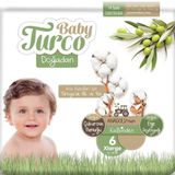 Baby Turco Doğadan No:6 Xlarge 124 Adet Bebek Bezi