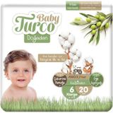 Baby Turco Doğadan No:6 Xlarge 20 Adet Bebek Bezi